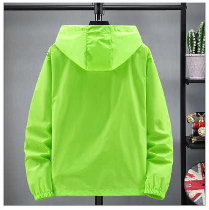 Reflective Zipper Sun Protection Clothes Men&