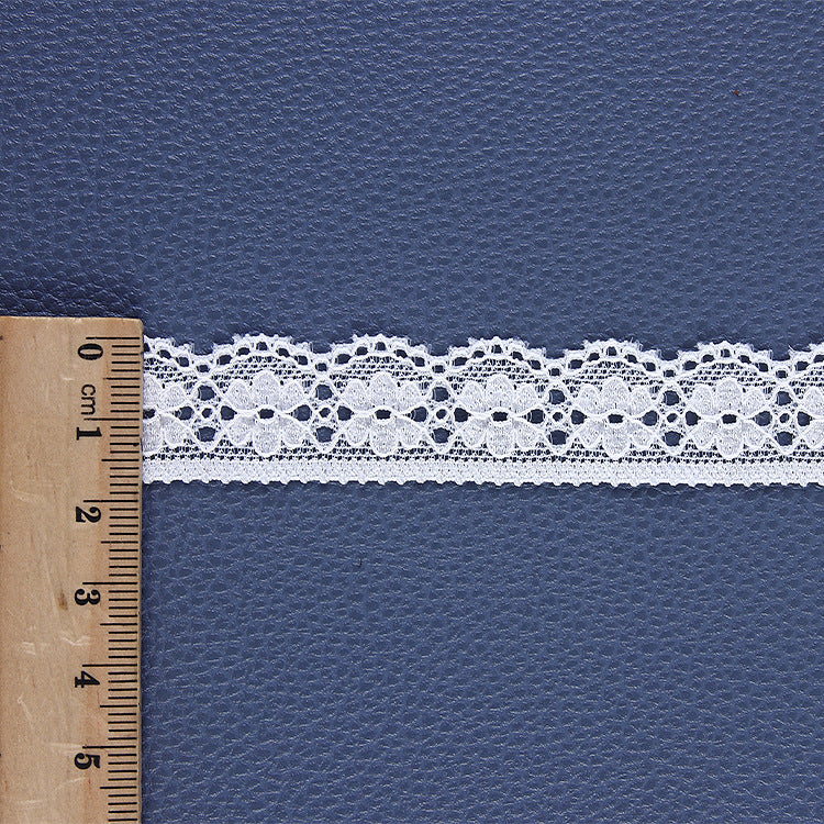 Elastic Lace Brocade Ammonia White Clothing Accessories