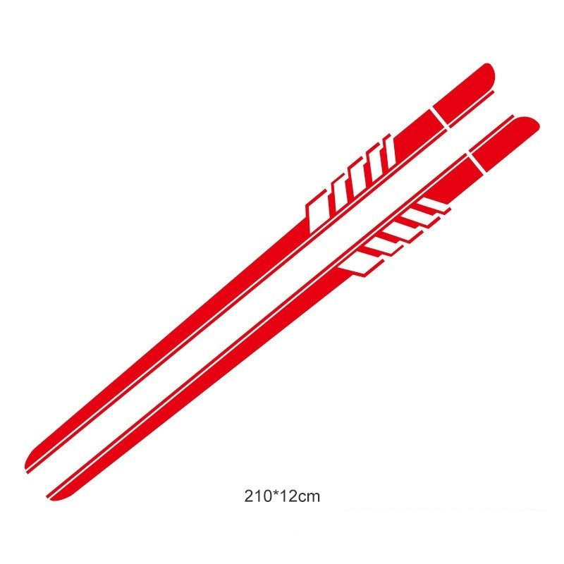 Striped Personality Car Decal Car Body Sticker Garland