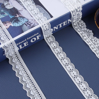 Elastic Lace Brocade Ammonia White Clothing Accessories