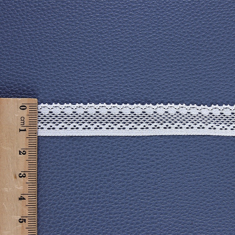 Elastic Lace Brocade Ammonia White Clothing Accessories